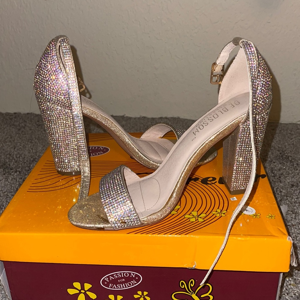 Rose gold heels